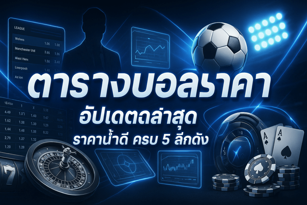 ตารางบอล พร้อมราคา
